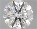 0.40 Carats, Round with Excellent Cut, F Color, VS2 Clarity and Certified by GIA