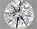 0.50 Carats, Round with Excellent Cut, G Color, VVS2 Clarity and Certified by GIA