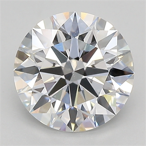 Picture of Lab Grown Diamond 1.83 Carats, Round with ideal Cut, E Color, vvs2 Clarity and Certified by IGI