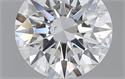 1.30 Carats, Round with Excellent Cut, F Color, SI1 Clarity and Certified by GIA