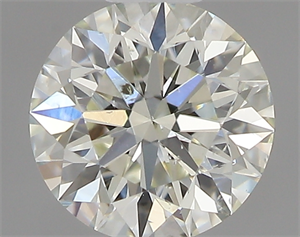 Picture of 0.41 Carats, Round with Excellent Cut, K Color, I1 Clarity and Certified by GIA