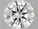 0.54 Carats, Round with Excellent Cut, D Color, VS1 Clarity and Certified by GIA