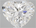 0.42 Carats, Heart F Color, VS1 Clarity and Certified by GIA
