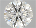 0.57 Carats, Round with Excellent Cut, K Color, VS1 Clarity and Certified by GIA