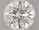 0.84 Carats, Round with Excellent Cut, L Color, SI1 Clarity and Certified by GIA