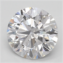 Lab Created Diamond 1.13 Carats, Round with ideal Cut, D Color, vs1 Clarity and Certified by IGI