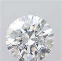 0.40 Carats, Round with Excellent Cut, E Color, SI1 Clarity and Certified by GIA