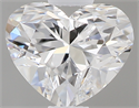 0.41 Carats, Heart D Color, VVS2 Clarity and Certified by GIA