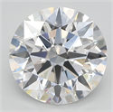 Lab Created Diamond 3.20 Carats, Round with ideal Cut, E Color, vs2 Clarity and Certified by IGI