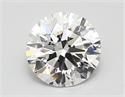 Lab Created Diamond 1.94 Carats, Round with ideal Cut, D Color, vvs2 Clarity and Certified by IGI