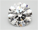 Lab Created Diamond 1.72 Carats, Round with ideal Cut, D Color, vvs2 Clarity and Certified by IGI