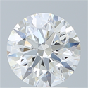 Lab Created Diamond 3.12 Carats, Round with Ideal Cut, F Color, VS2 Clarity and Certified by IGI