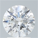 Lab Created Diamond 2.00 Carats, Round with Ideal Cut, E Color, VS1 Clarity and Certified by IGI
