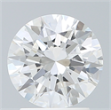 Lab Created Diamond 2.07 Carats, Round with Excellent Cut, E Color, VVS2 Clarity and Certified by IGI