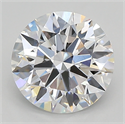Lab Grown Diamond 1.85 Carats, Round with ideal Cut, D Color, vvs2 Clarity and Certified by IGI