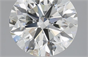 3.50 Carats, Round with Excellent Cut, J Color, VS2 Clarity and Certified by GIA