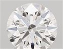 Lab Created Diamond 1.14 Carats, Round with ideal Cut, D Color, vvs2 Clarity and Certified by IGI