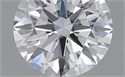 0.52 Carats, Round with Excellent Cut, D Color, VVS2 Clarity and Certified by GIA