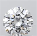 0.62 Carats, Round with Excellent Cut, D Color, VVS1 Clarity and Certified by GIA
