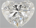 0.81 Carats, Heart I Color, SI1 Clarity and Certified by GIA