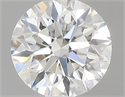 0.40 Carats, Round with Excellent Cut, F Color, VS2 Clarity and Certified by GIA