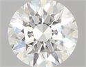 0.77 Carats, Round with Excellent Cut, H Color, IF Clarity and Certified by GIA