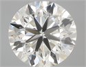0.70 Carats, Round with Very Good Cut, J Color, VS2 Clarity and Certified by GIA