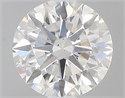 0.53 Carats, Round with Excellent Cut, F Color, SI1 Clarity and Certified by GIA