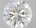 0.83 Carats, Round with Excellent Cut, I Color, SI1 Clarity and Certified by GIA