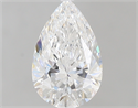 1.06 Carats, Pear D Color, IF Clarity and Certified by GIA