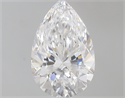 1.07 Carats, Pear D Color, IF Clarity and Certified by GIA