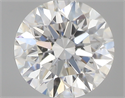 0.53 Carats, Round with Excellent Cut, F Color, VS2 Clarity and Certified by GIA