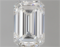 0.53 Carats, Emerald F Color, VVS1 Clarity and Certified by GIA