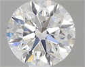 0.44 Carats, Round with Excellent Cut, E Color, VVS1 Clarity and Certified by GIA