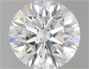 0.83 Carats, Round with Excellent Cut, F Color, VS2 Clarity and Certified by GIA