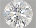 0.75 Carats, Round with Excellent Cut, H Color, VVS1 Clarity and Certified by GIA