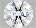 Lab Created Diamond 2.09 Carats, Round with ideal Cut, E Color, vvs2 Clarity and Certified by IGI