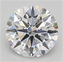 Lab Created Diamond 2.04 Carats, Round with ideal Cut, E Color, vs1 Clarity and Certified by IGI