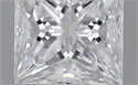 0.52 Carats, Princess D Color, VVS2 Clarity and Certified by GIA