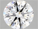 Lab Created Diamond 2.13 Carats, Round with ideal Cut, F Color, vs1 Clarity and Certified by IGI