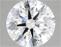 Lab Created Diamond 2.10 Carats, Round with ideal Cut, D Color, vvs2 Clarity and Certified by IGI