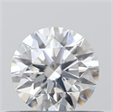 0.42 Carats, Round with Excellent Cut, F Color, VS2 Clarity and Certified by GIA