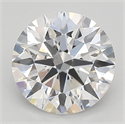 Lab Created Diamond 1.38 Carats, Round with ideal Cut, F Color, vvs2 Clarity and Certified by IGI
