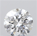 0.40 Carats, Round with Excellent Cut, D Color, VS2 Clarity and Certified by GIA