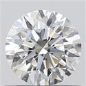 0.52 Carats, Round with Excellent Cut, E Color, IF Clarity and Certified by GIA