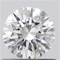 0.52 Carats, Round with Excellent Cut, D Color, VVS1 Clarity and Certified by GIA