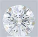 Lab Created Diamond 2.00 Carats, Round with Ideal Cut, E Color, VVS2 Clarity and Certified by IGI