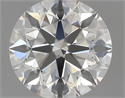 0.80 Carats, Round with Excellent Cut, H Color, VVS2 Clarity and Certified by GIA