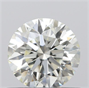 0.53 Carats, Round with Excellent Cut, K Color, VVS1 Clarity and Certified by GIA