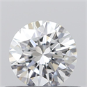 0.42 Carats, Round with Excellent Cut, D Color, VVS1 Clarity and Certified by GIA